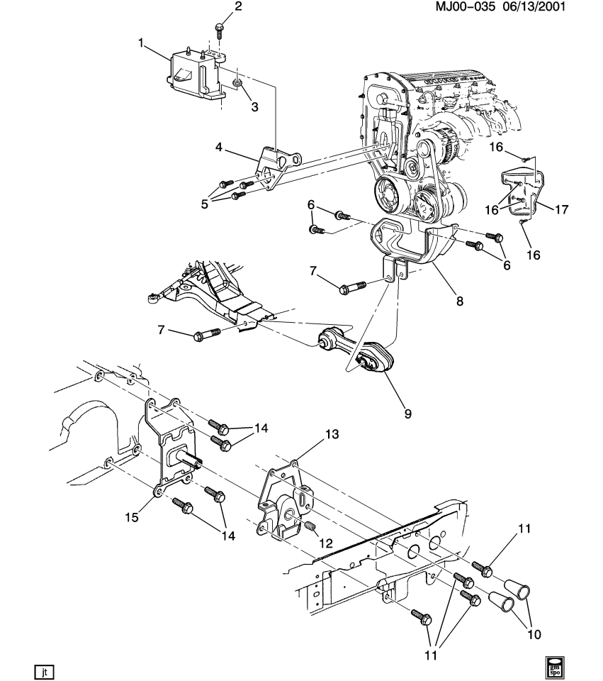 GM 22582539 Brace, Transaxle