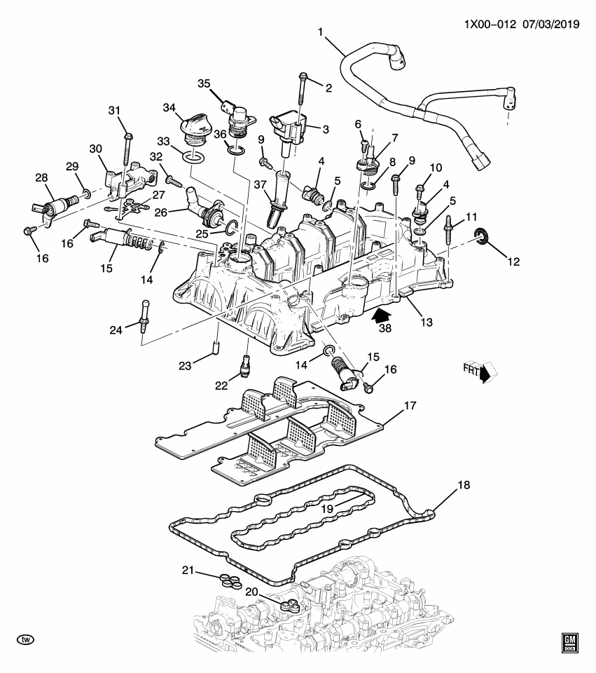GM 12668738 Valve Assembly, Pcv