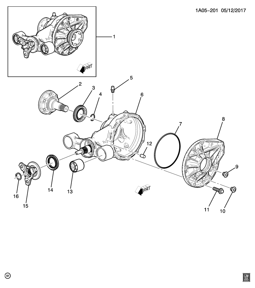 GM 11548808 Bolt, Differential Carrier Cover