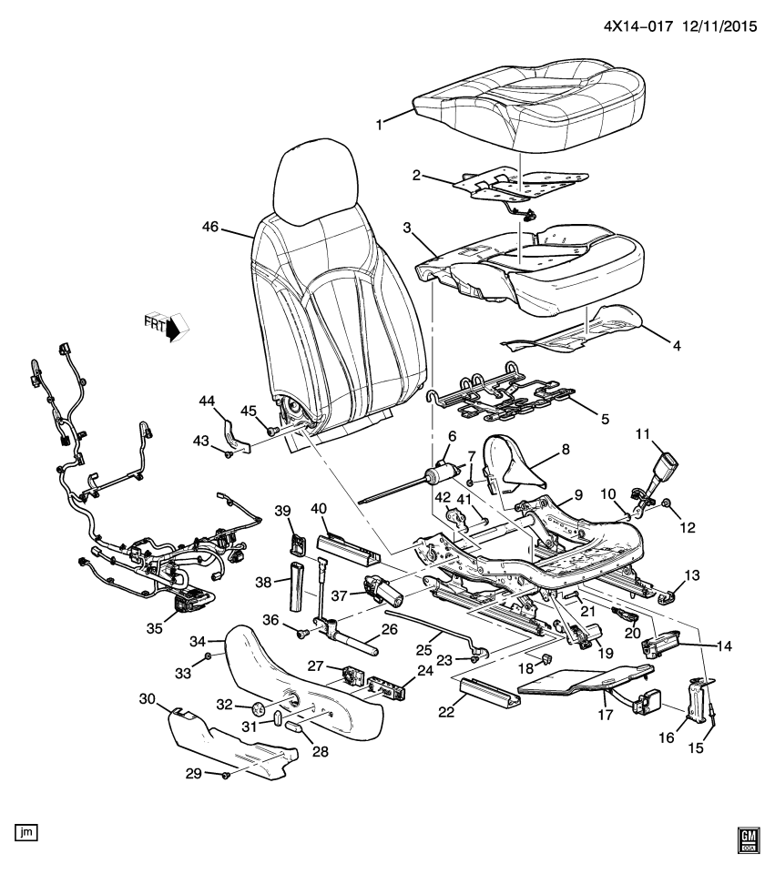 GM 23216887 Sensor Assembly, Airbag Front Seat Position