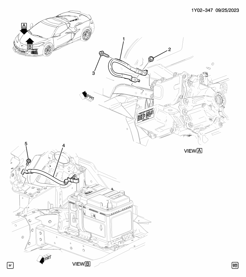 GM 86544675 CABLE ASM-BAT NEG