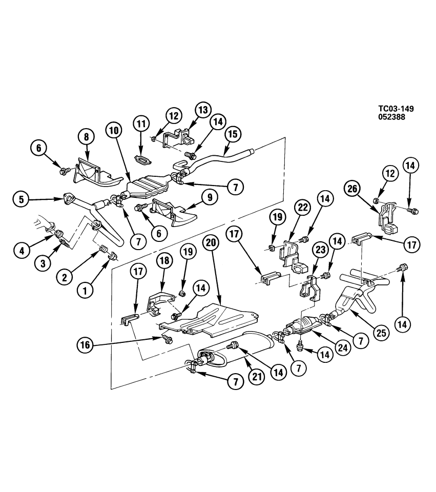 GM 15633289 Exhaust Muffler