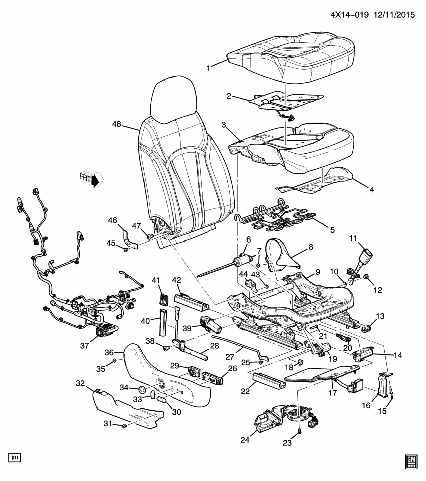 GM 84162684 Module Kit, Airbag Frt Pass Presence (W)