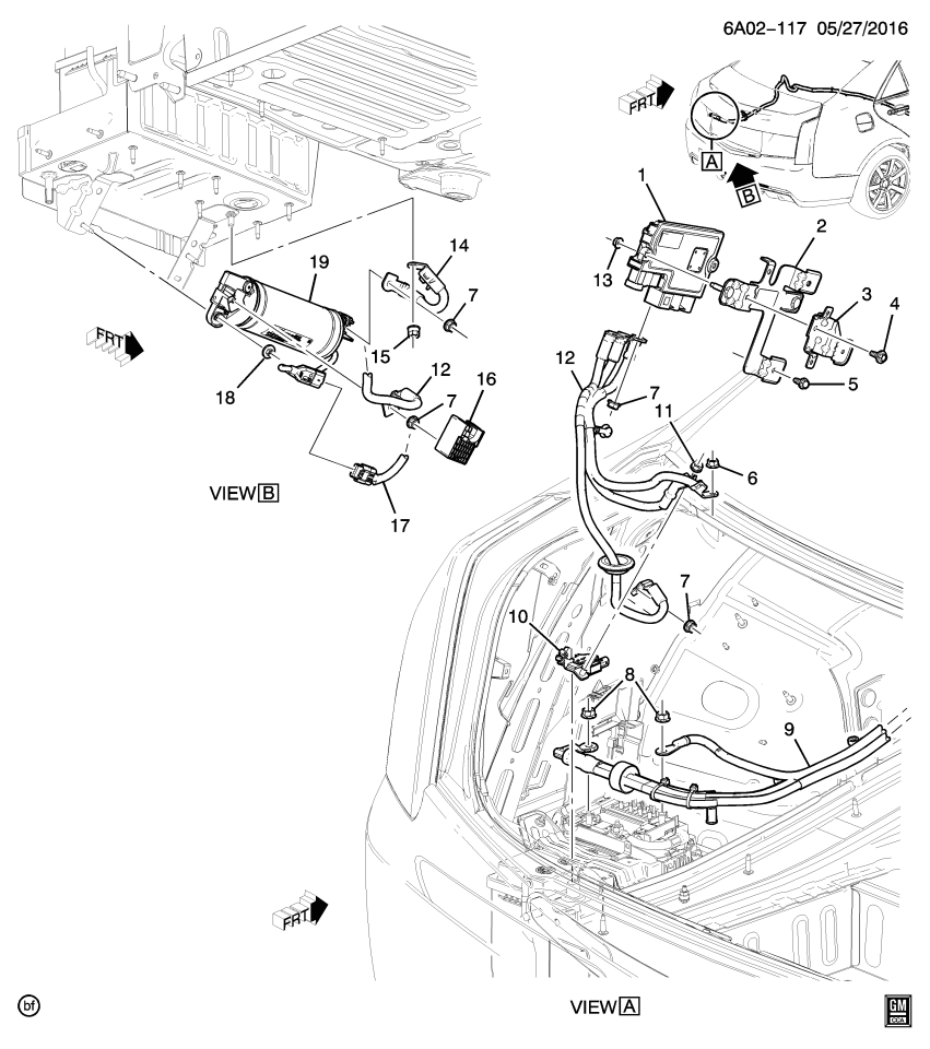 GM 84234268 Cable Assembly, Auxiliary Generator Battery Jumper
