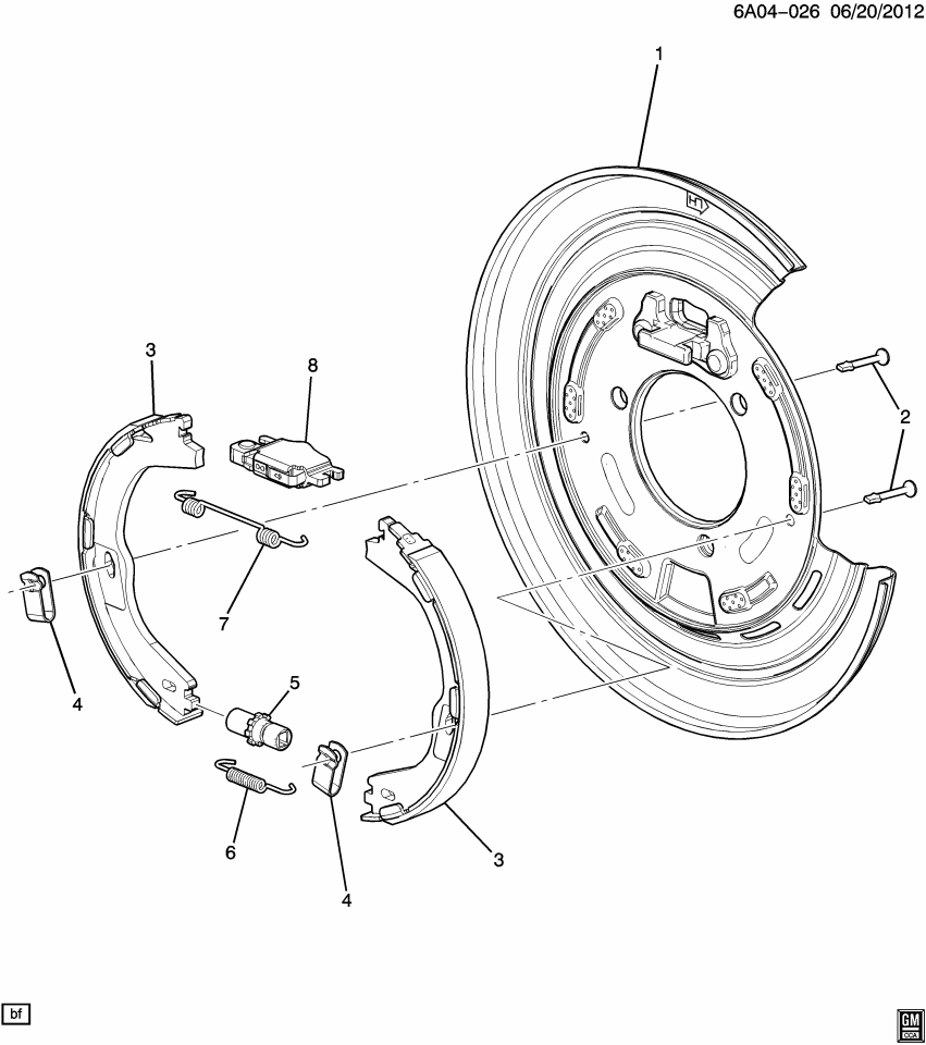 GM 84000307 Lever Assembly, Rear Parking Brake Actuator