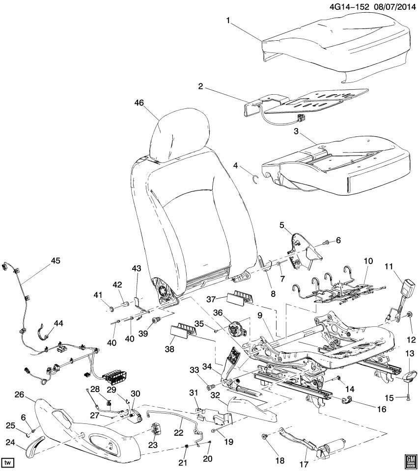 GM 26682639 Module Kit, Airbag Front Pass Presence (W)