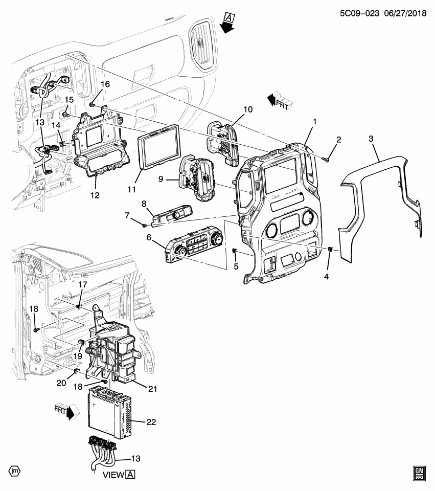 GM 84963896 CONTROL ASM-HTR & A/C USER INTERFACE