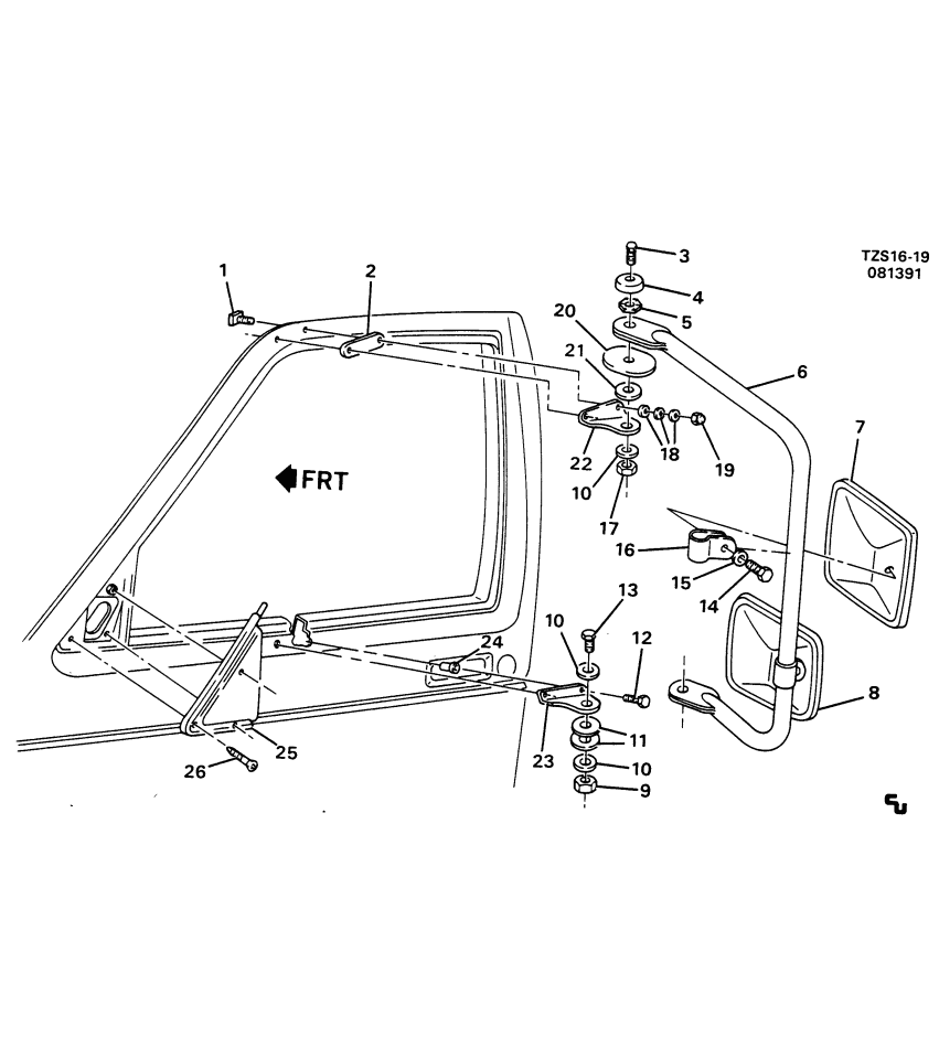 GM 15592875 Cover, Outside Rear View Mirror Opening