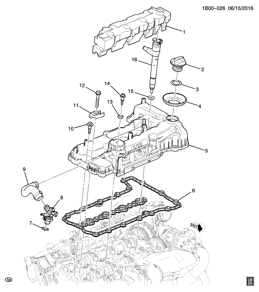 GM 55583625 Bolt/Screw, Camshaft Housing Cover