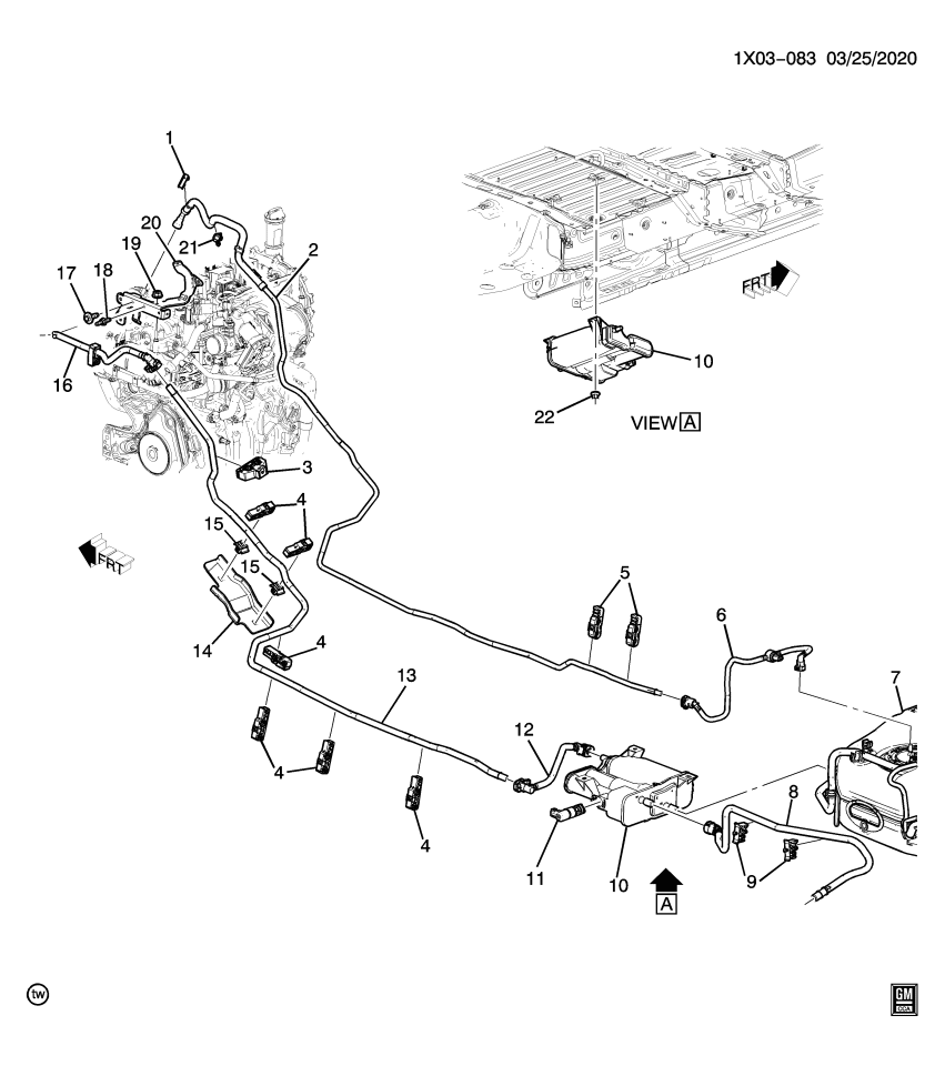GM 84594061 Clip, Brk & Fuel Pipe