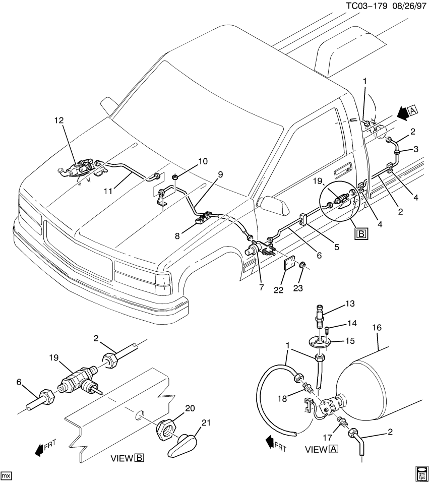 GM 52368570 Retainer, Cng & Fuel Feed & Return Pipe
