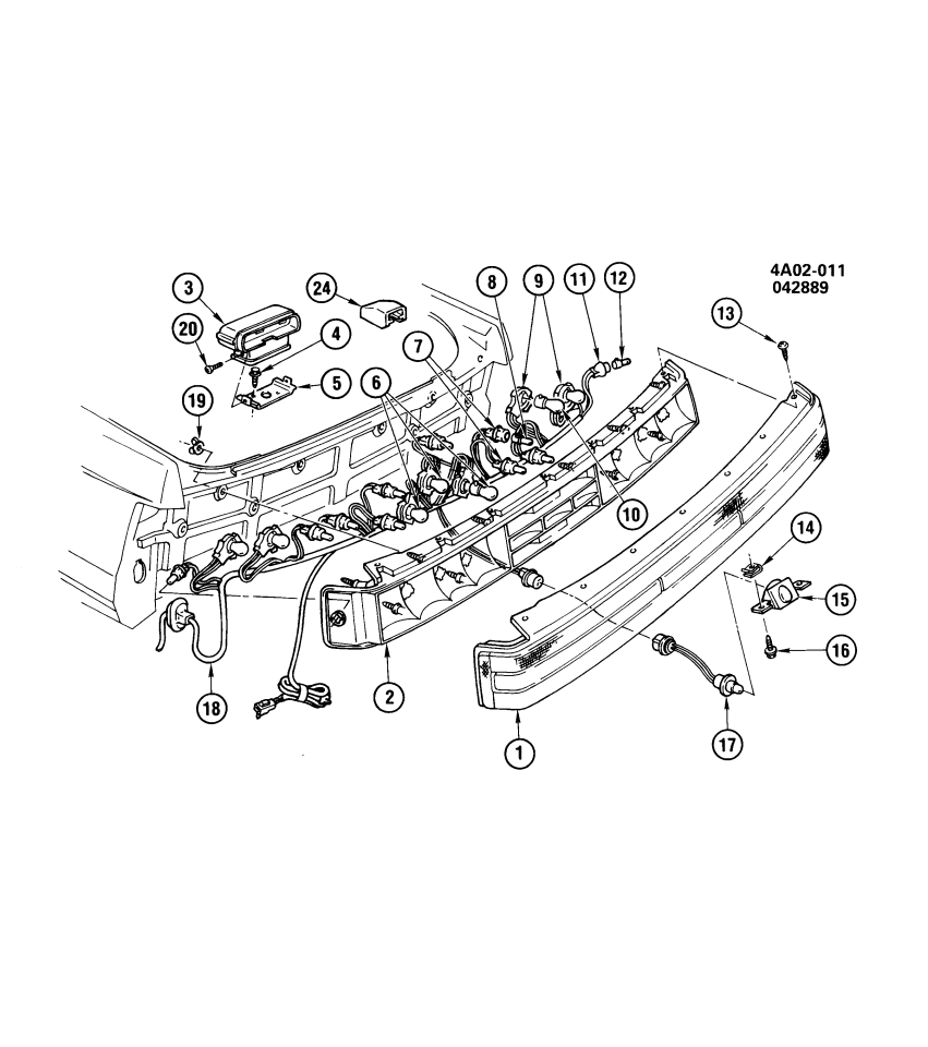 GM 16508778 Housing Assembly, Rear Tail Lamp