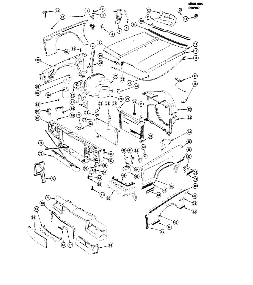 GM 25501669 Hood