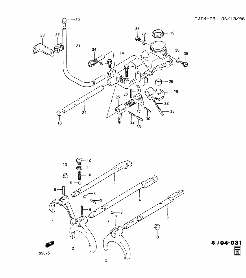 GM 96058220 Yoke,Rev Gear Shaft Limited (On Esn)