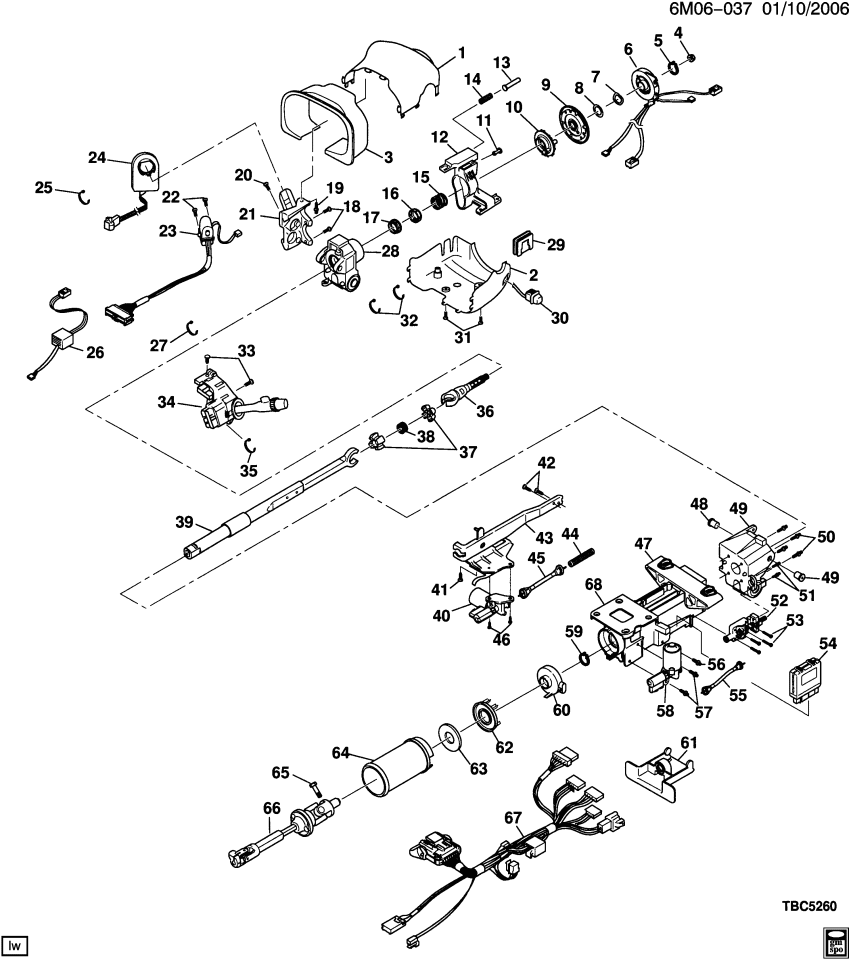 GM 26070486 BRACKET, Steering Column
