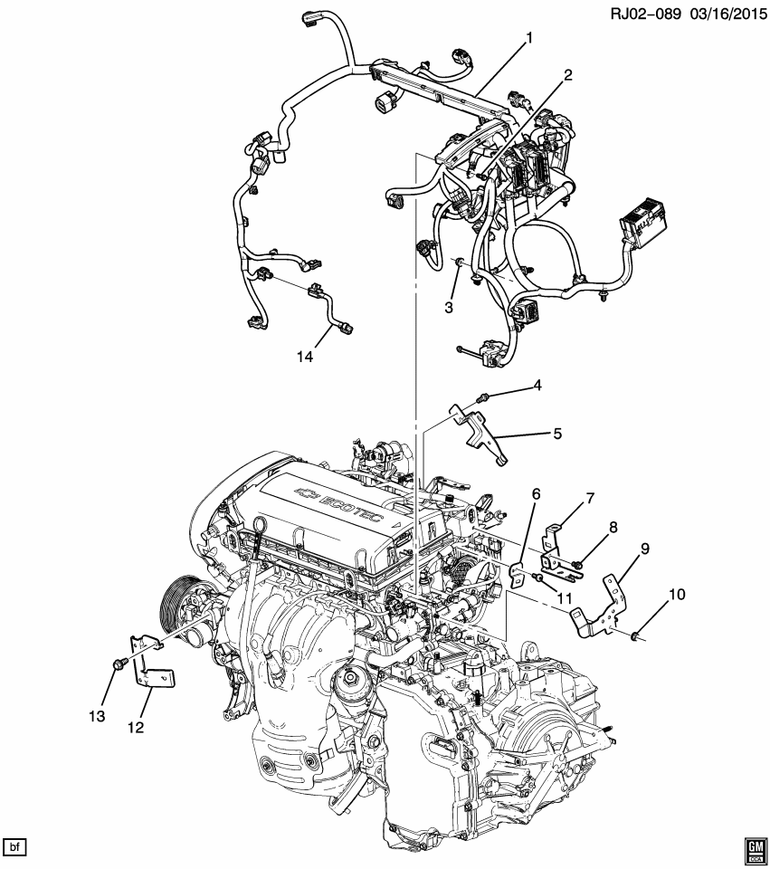 GM 95467838 Bracket Assembly, Engine Wiring Harness
