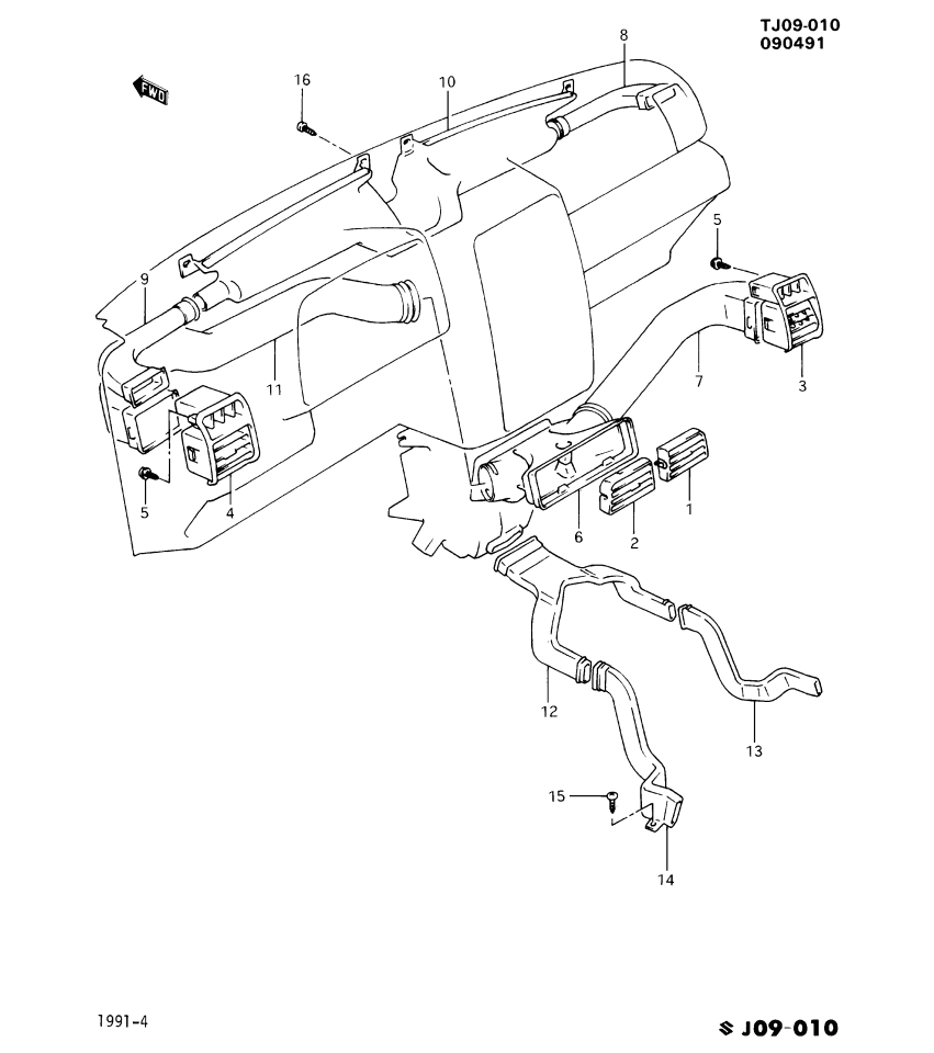 GM 30007346 Deflector,Vent Outlet
