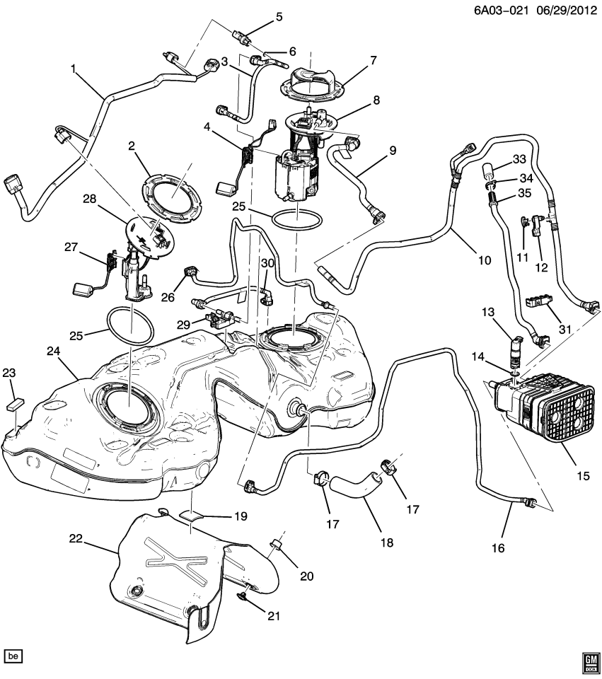 GM 20776861 Harness Assembly, Fuel Sender Wiring