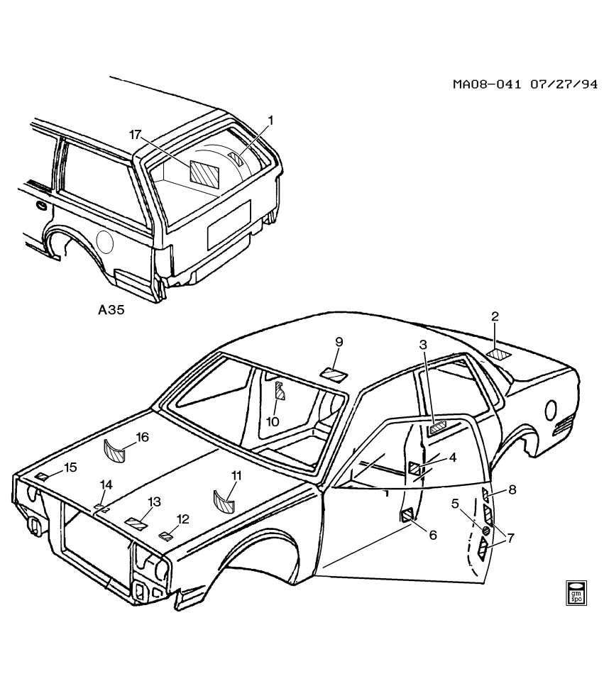 GM 10230346 Label, A/C Refrigerant Notice