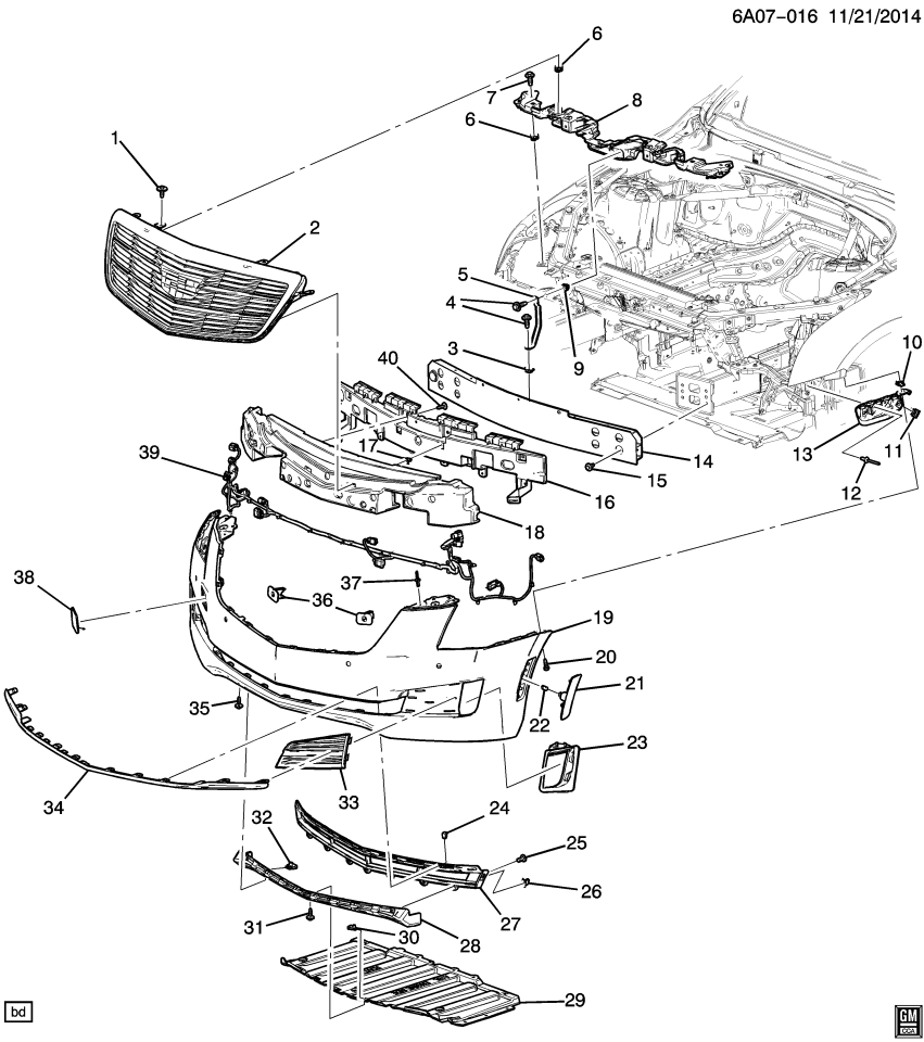 GM 23446063 Front Bumper Cover *Service Primer