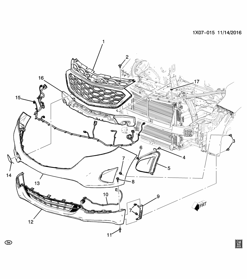 GM 84460711 Harness Assembly, Front Fog Lp & Frt Object Sen
