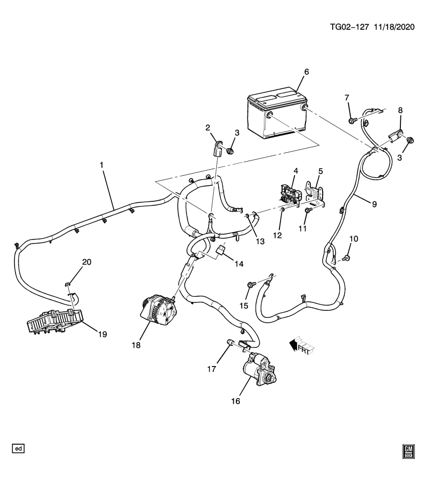 GM 85538450 CABLE ASM-BAT POS