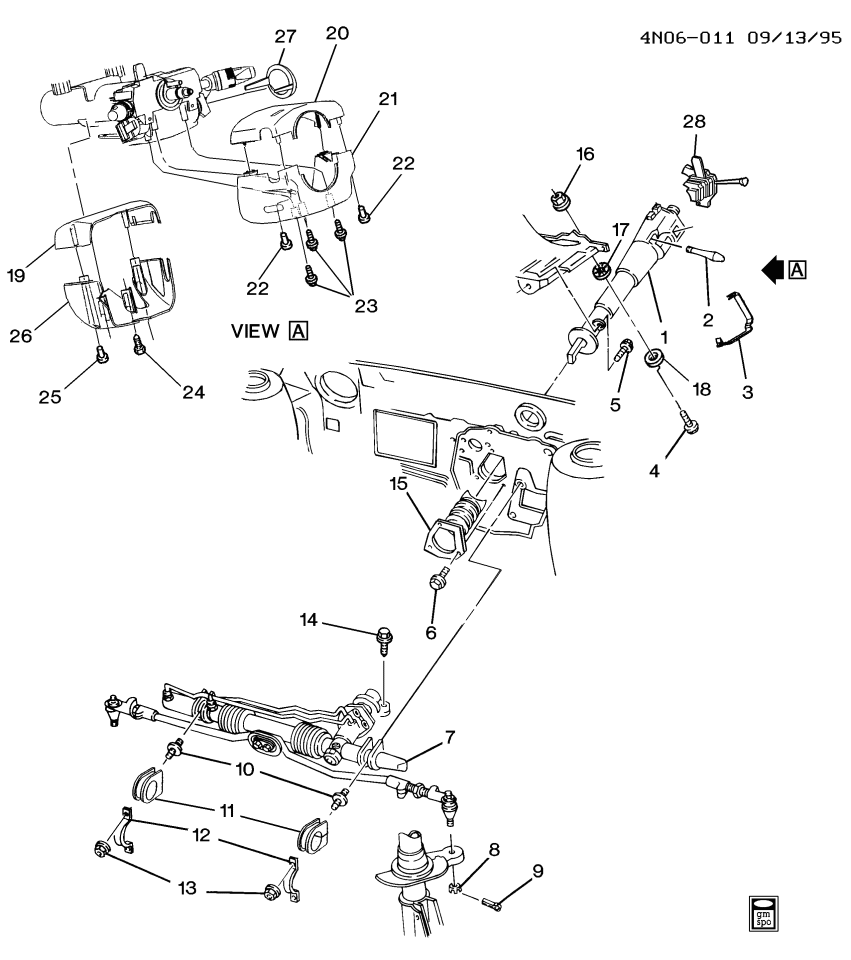 GM 26031196 COLUMN, Steering