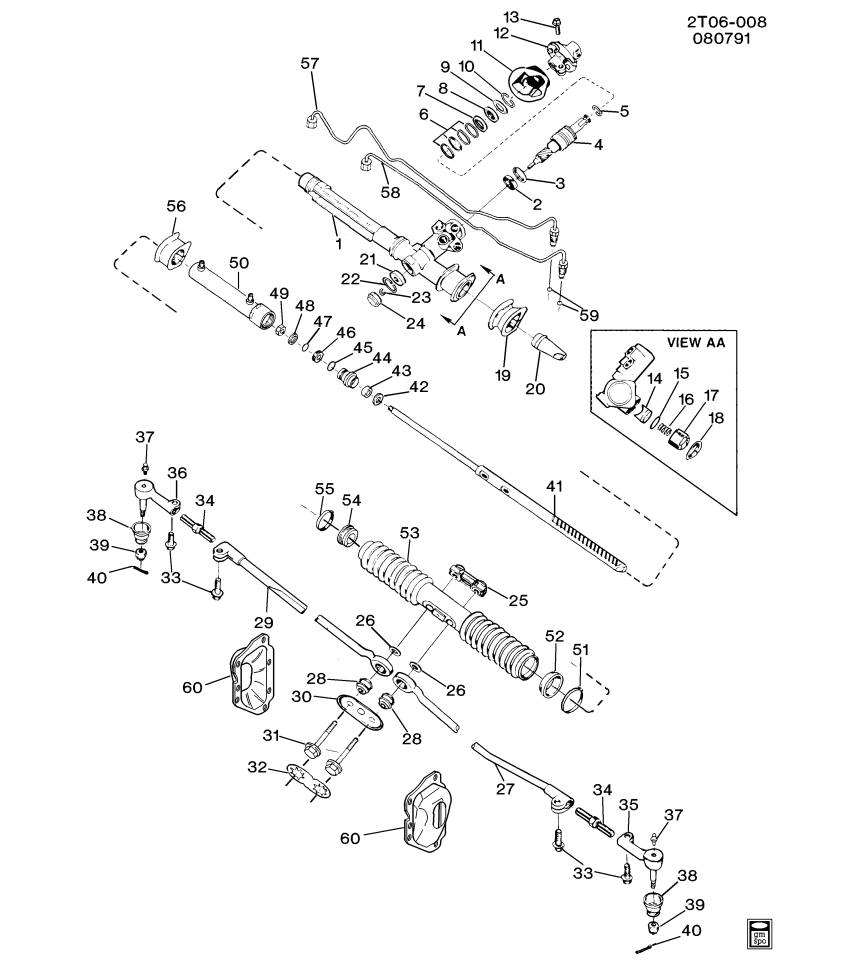 GM 26002121 HOUSING, Steering Gear