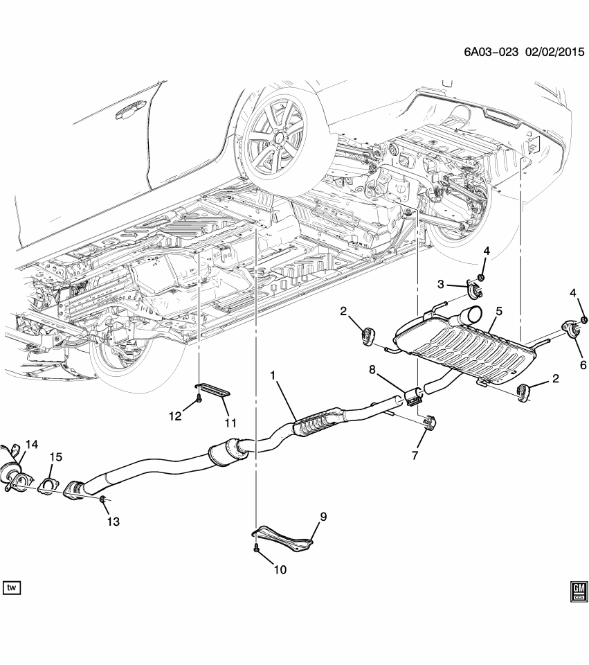 GM 22798567 Clamp Assembly, Exhaust Tail Rear Pipe