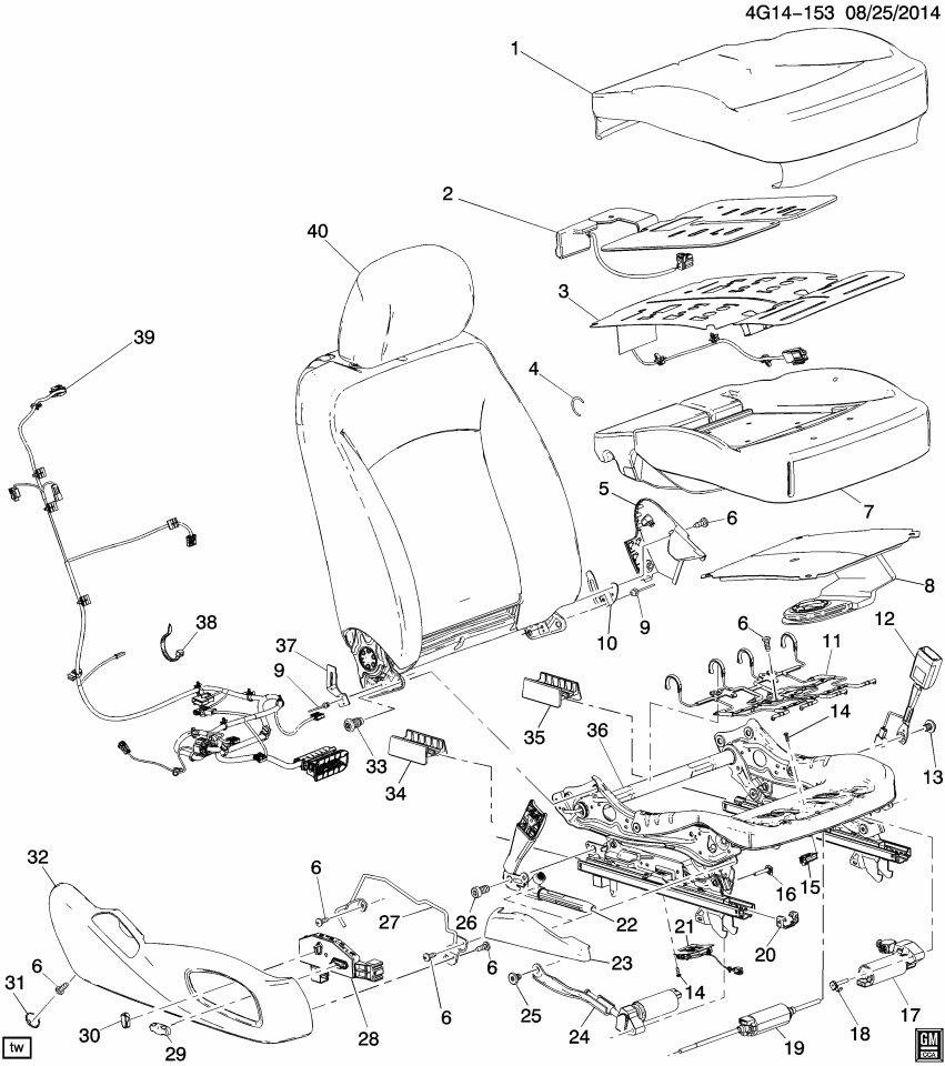 GM 26671153 Module Kit, Airbag Front Pass Presence (W)