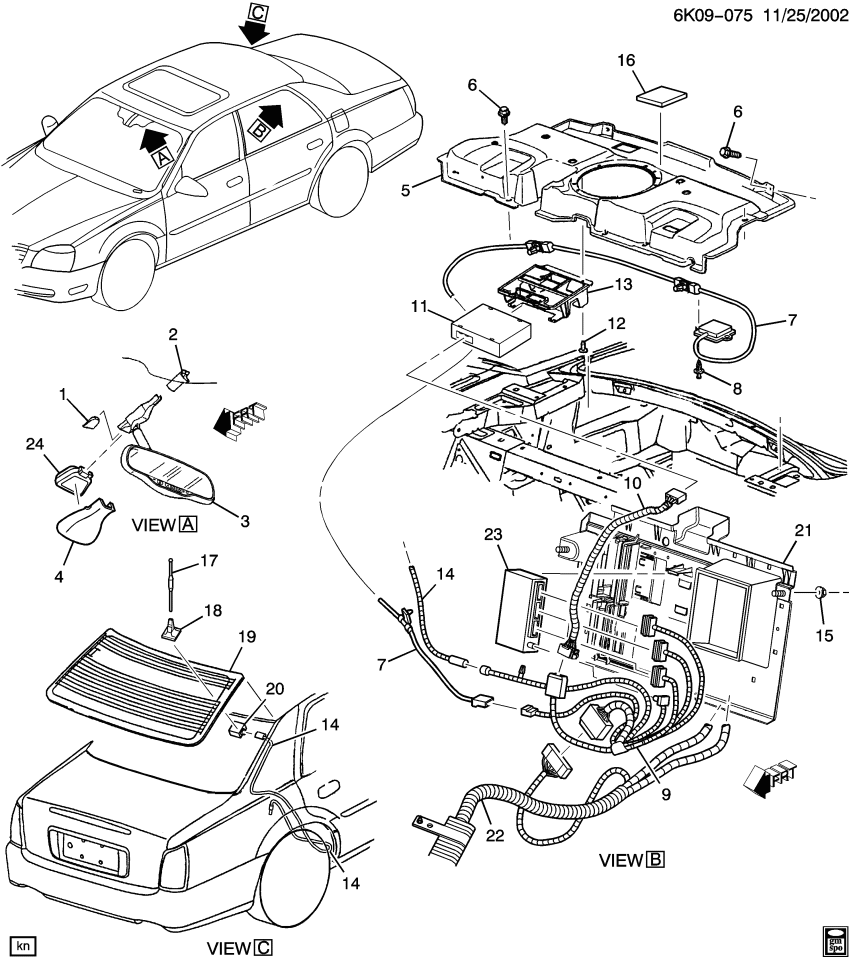 GM 19117239 Harness Asm,Mobile Telephone & Navn Wiring
