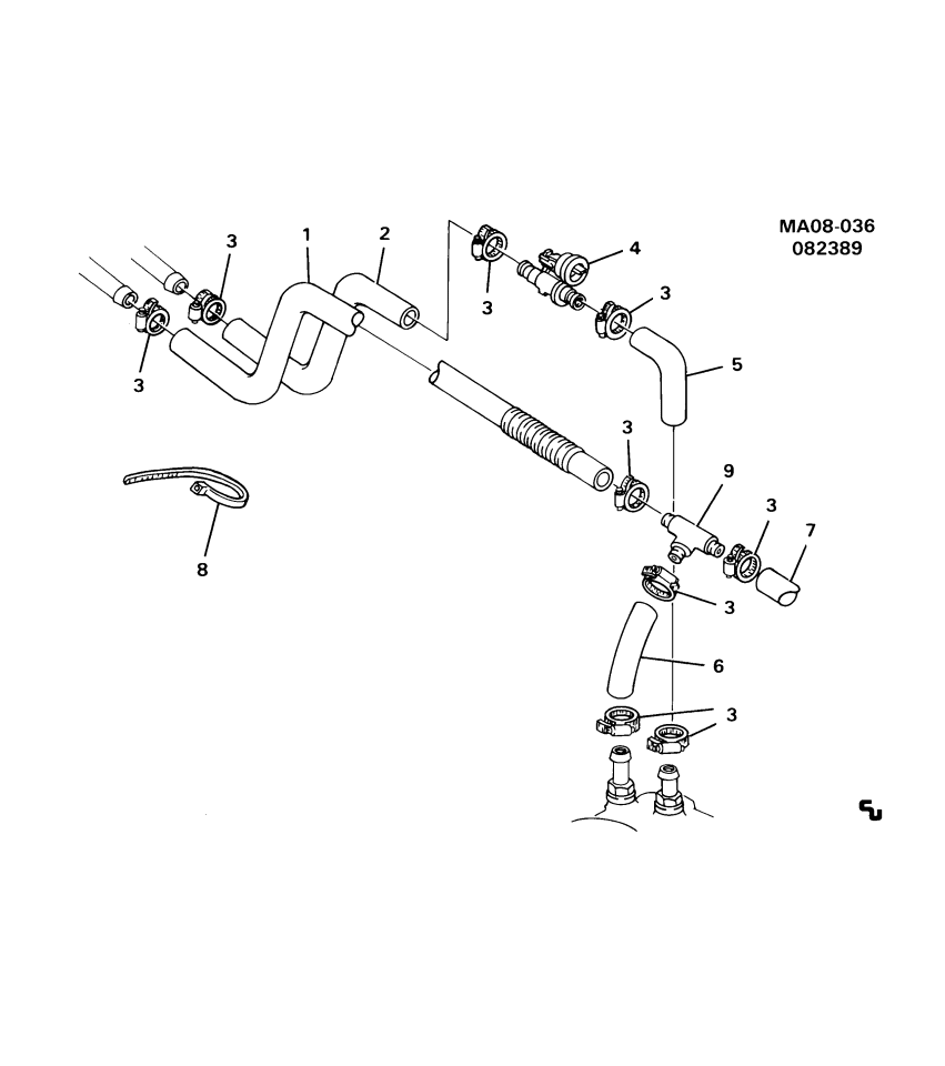 GM 25516806 Hose,Heater Outlet