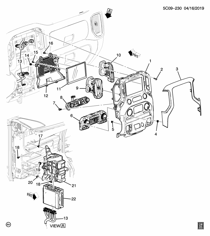 GM 85605126 CONTROL ASM-HTR & A/C USER INTERFACE