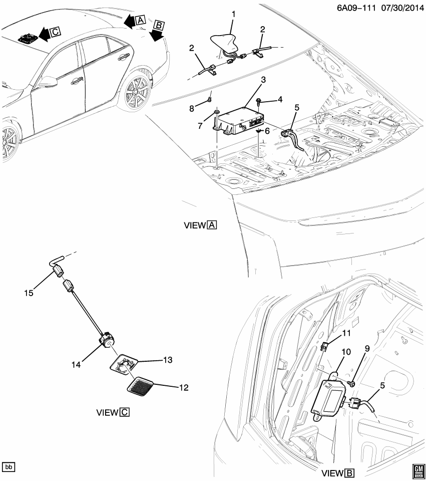 GM 84231489 Harness Assembly, Windshield Header Wiring