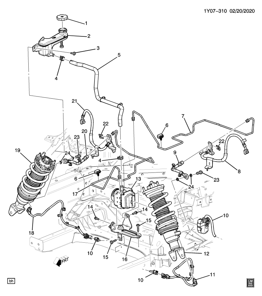 GM 85161756 HOSE ASM-FRT BRK