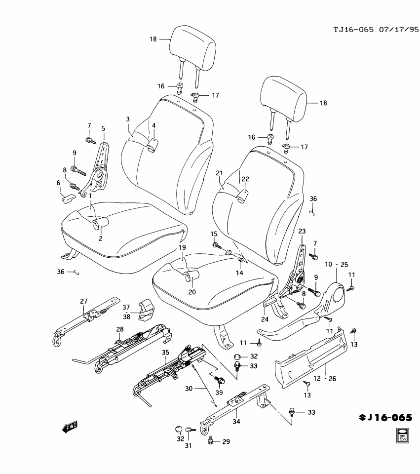 GM 91172782 Pad, Driver Seat Cushion (W/Frame)