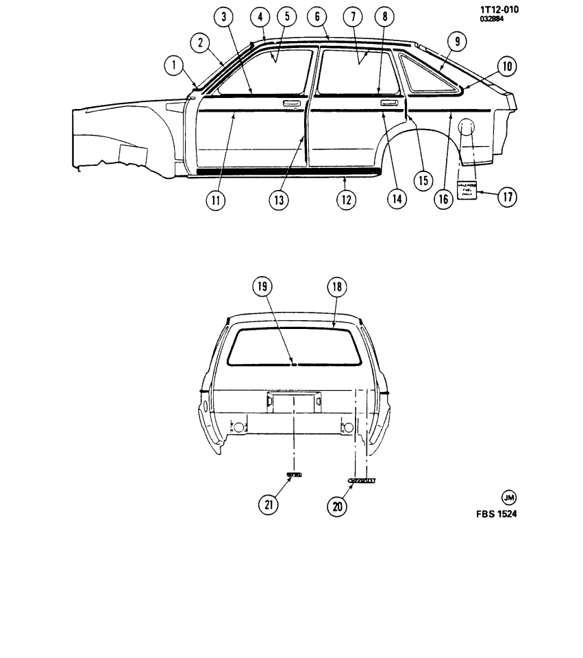 GM 12308751 Molding,Front Fender Side