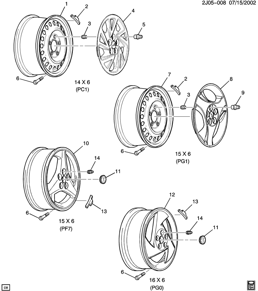 GM 89060321 Wheel Rim Kit,Aluminum *Chrome