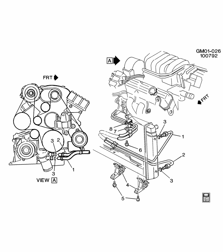 GM 25623775 BRACKET, Engine Oil Cooler