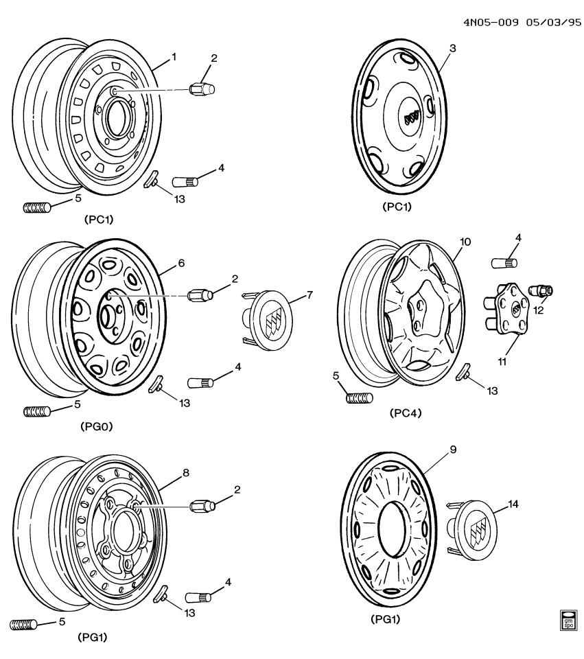 GM 12362225 Wheel Rim, 16X6