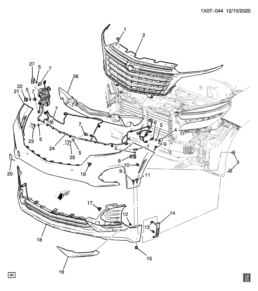 GM 84424453 Bracket, Front Park Asst Alarm Sen