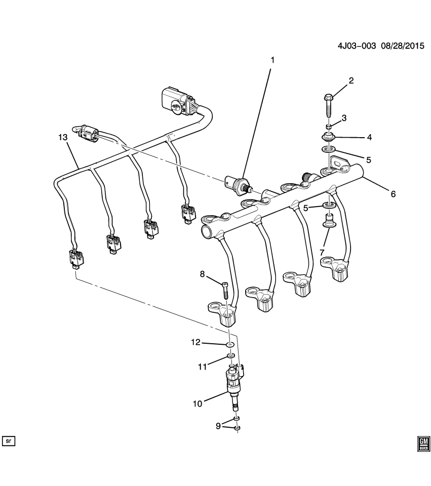 GM 25205428 BOLT/SCREW-F/INJR