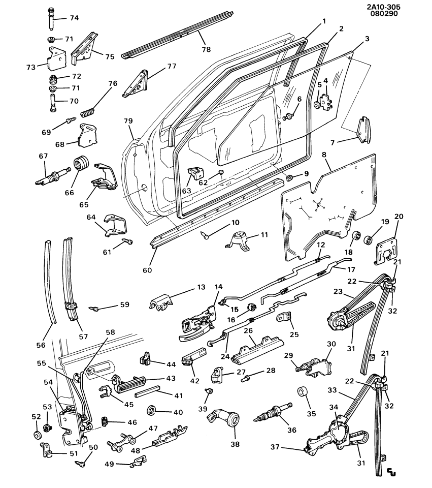 GM 10177231 Channel Assembly, Front Side Door Window