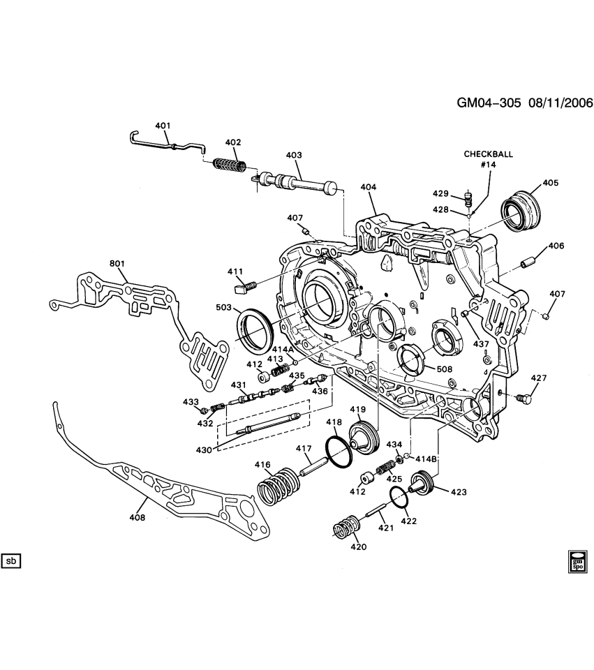 GM 8649773 Ring,Input Clutch Accumulator