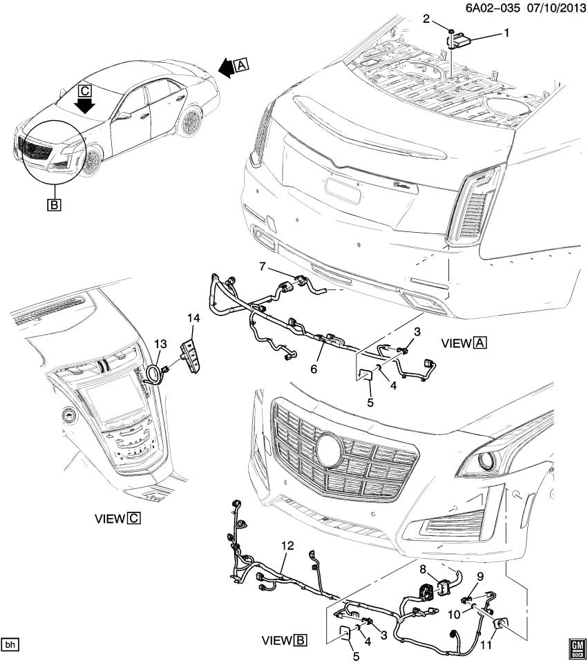 GM 23387835 Harness Assembly, Back Up Alarm Wiring