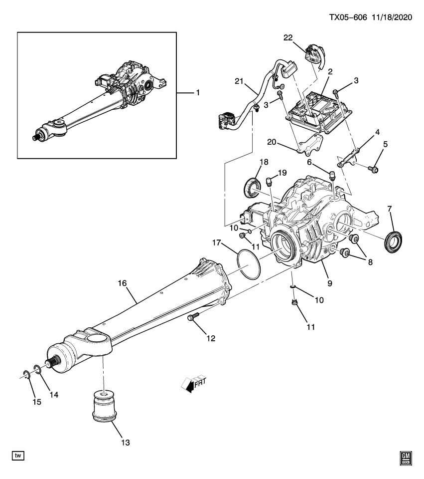 GM 84916466 Bracket, Diff Carr