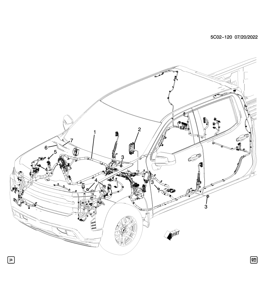 GM 86587637 HARNESS ASM-BODY WRG