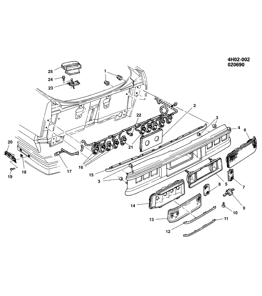 GM 16503964 Lens,Back Up Lamp
