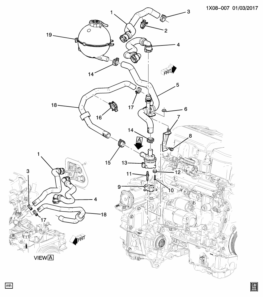 GM 84129294 Hose, Heater Inlet