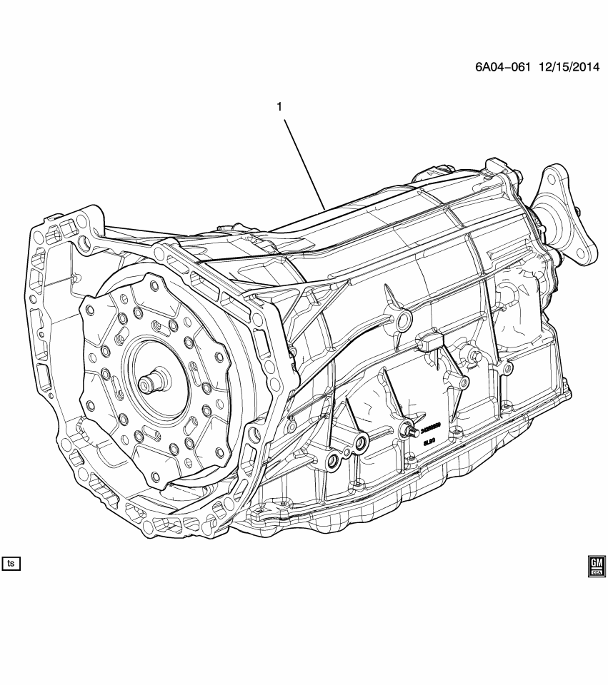 GM 24284627 Transmission Assembly, Auto (9Upl)